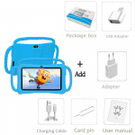 2024. aasta uus K4 BDF 7-tolline Android 9.0 Kids tahvelarvuti 32GB ROM 5G WiFi tahvelarvutid 4000mAh Standard and accessories sinine