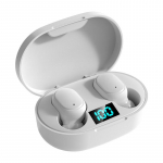 V&auml;rskendatud E6S TWS juhtmevabad k&otilde;rvaklapid Xiaomi Huawei LED-digitaalekraanile m&otilde;eldud subwoofer HiFi stereomuusika koos HD-mikrofoniga, m&uuml;ra t&uuml;histamine k&otilde;rvasisese peakomplektiga valge