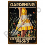 Aiandus Lilled Vanad metallist sildid Naljakad taimed Retrosildid Kodu Aia jaoks V&auml;liseinakaunistused Kodu Magusad plekksildid Talulinnud 20x30cm