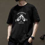 Meeste 100% puuvillane l&uuml;hikeste varrukatega T-s&auml;rk O-kaelusega vabaaja t-s&auml;rk meeste hip-hop pullover S roheline