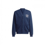 Adidas Originals Logo Prindiga &Uuml;he Rinnaga Pikkade Varrukatega Kootud Kardigan Meeste Topid Sinine IC5771 L