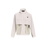 Under Armour Project Rock Treening Spordikootud Kapuutsiga Jakk Naiste Topid Agate-White 1361076-112 XS