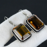 Mee topaas v&auml;&auml;riskiviga k&otilde;rvar&otilde;ngas, 925 sterlingh&otilde;bedast k&otilde;rvar&otilde;ngas, boho h&otilde;bedane k&otilde;rvar&otilde;ngaehe, boheemlaslik k&otilde;rvar&otilde;ngas kingituseks, naiste ehe k&otilde;rvar&otilde;ngas 1.96