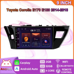 For Toyota Corolla E170 E180 2014-2016 Carplay Android autoraadio GPS-navigatsioon 2din 4+64GB 2+32GB