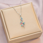 Punk-stiilis ehted Naise looma madu kaelakee ripats