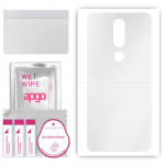 apgo Ultra Clear Protective Skin Sticker for the back compatible with Nokia 5.1, Wrap Film, Hydrogel Film, Flexible, Soft TPU with positioning layer e