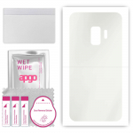 apgo MATTE Protective Skin Sticker for the back compatible with Samsung Galaxy S9, Wrap Film, Hydrogel Film, Flexible, Soft TPU with positioning layer