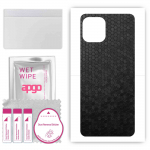 apgo Protective Skin Sticker for the back compatible with Motorola Edge 20 Lite, Wrap Film, Foil, Vinyl - Pattern Black Honeycomb