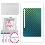 apgo Protective Skin Sticker for the back compatible with Samsung Galaxy Tab S7, Wrap Film, Foil, Vinyl - Pattern Carbon Chameleon CAKA1