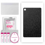 apgo skin sticker film foil vinyl for the BACK compatible with Lenovo Tab B10 HD 2nd Gen, scratch-resistant, easy to install - Black Honeycomb
