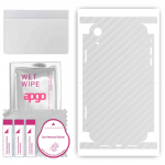apgo Protective Skin Sticker for the back+sides compatible with Apple iPhone XR, Full Wrap Film, Foil, Vinyl - Pattern Transparent Carbon