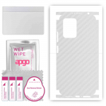 apgo Protective Skin Sticker for the back+sides compatible with Xiaomi Poco X4 GT, Full Wrap Film, Foil, Vinyl - Pattern Transparent Carbon