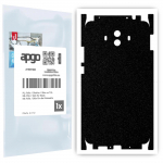 apgo Protective Skin Sticker for the back+sides compatible with Huawei Mate 10, Full Wrap Film, Foil, Vinyl - Pattern Matte Black