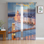 Alhambra Araabia Palee Granadas Hispaanias Valgustatud H&auml;marikus T&uuml;llist L&auml;bipaistvad Kardinad Elutoa Kaunistuseks Voile Organza Kardin 135W x 114H(cm) gray