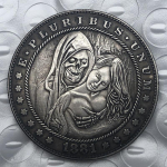 1881 USA AMEERIKA &Uuml;HENDRIIGID Skull Beauty m&auml;lestusesemed, kogutavad suveniirid, h&otilde;bem&uuml;ndid