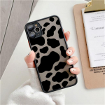 Moodne Leopardi mustriga matt&uuml;mbris iPhone 12 11 Pro Max 7 8 Plus XS Max XR X 13 12 Mini SE 2020 l&auml;bipaistev p&otilde;rutuskindel kate iPhone 7