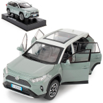 1/32 mudelauto Toyota RAV4 sulamist diecast kogutav m&auml;nguauto valguse ja heliga m&auml;ngus&otilde;iduki uksega saab avada poistele, lastele, v&auml;ikelapse kingitus 1/32-Size:15*7.3*5.8cm hall v&auml;rv