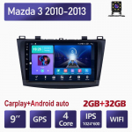 2 Din Android jaoks Mazda 3 2010&ndash;2013 autoraadio multimeediumipleier Stereonavigatsioon koos BOSE Carplay k&otilde;larite pea&uuml;ksuse videoga 2+32GB
