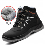 Meeste terasest varbaga kingad k&otilde;rge s&auml;&auml;rega t&ouml;&ouml;saapad h&auml;vimatud turvajalatsid mees torkekindlad t&ouml;&ouml;tennised talvised turvasaapad meestele 36