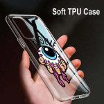 Eye Blue Evil Eye Print OPPO Reno7 SE 6 5 ZF 4G 5G jaoks Find X2 X3 Neo Lite Pro Plus l&auml;bipaistev pehme telefoni&uuml;mbris Coque OPPO Reno5 F 4G