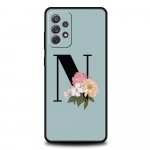 Flower Letters S telefoni&uuml;mbris Samsung Galaxy A15 A13 A51 A71 A41 A31 A21S A03S A05 A12 A32 A52 A23 A25 A33 A53 A73 5G kaas Samsung A71