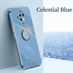 Plating ruudukujulise s&otilde;rme s&otilde;rmuse hoidja telefoni&uuml;mbris Xiaomi Redmi note 9T 9 T redmi9T note9 T Nfc luksusliku pehme silikoonist aluse kate redmi k40