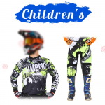 motokrossi k&auml;igukomplekt lastele 20 22 24 26 28 v&otilde;idus&otilde;idu&uuml;likond MX MOTO kampsun ja p&uuml;ksikomplektid Noorte lapsed poiss t&uuml;druk Mootorratas BMX maastikujalgratas Combo L-24