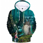 Meeste kuum m&uuml;&uuml;k Mood kapuutsid 3D Anime Totoro Printing Pullover S&uuml;gis Vaba aeg Mehed Trendikad t&auml;navar&otilde;ivad Kvaliteetsed dressipluusid 6XL
