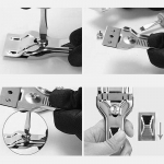 Pliidiplaadi kaabitsa puhastusvahendi eemaldaja klaaskeraamiline 5 tk l&otilde;iketeraga puhastusahju pliidiga