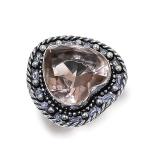 Morganite Gemstone Handmade 925 Sterling Silver Gift Jewelry Ring Size 8.5 u2e04