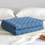 Suvised tekid Puhast puuvillast jahutav puuvillatekk vooditele Queen King Size Lapse &otilde;huke suvetekk voodikate voodikatte peal 100x150cm happesinine v&auml;rv