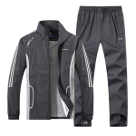 Uus Meeste Komplekt Kevad S&uuml;gis Meeste Spordir&otilde;ivad 2 Osaline Komplekt Spordidress Jakk+P&uuml;ksid Dressipluus Meeste R&otilde;ivad Treening&uuml;likond Suurus L-5XL 5XL black