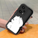Pehme silikoonist ruudukujulise redeliga printimismustriga telefoni korpus, t&auml;iskaanega kaamera p&otilde;rutuskindel kaitse kummist &uuml;mbris Xiaomi Redmi jaoks Redmi Note 12 5G valge