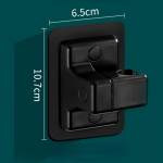 1 tk du&scaron;ipea hoidja Reguleeritav seinale kinnitatav du&scaron;ihoidik Isekleepuv du&scaron;ipea k&auml;eshoitav kronstein Vannitoa tarvikud must