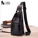 Vabaajaline Ehtne Nahast Kott Rinnakott Meestele Messenger Kotid Meeste Rinnakott Crossbody Kotid Meeste &Otilde;la 16x6x29cm must