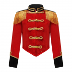 Lapsed T&uuml;drukud Poisid Drum Major Kost&uuml;&uuml;m Marssib&auml;nd Vormi Ringliider Trummar Halloween Cosplay Esinemise Printsi kost&uuml;&uuml;m 15-16 Years