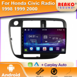 2-DIN-autoraadio Honda Civic 2000 - 2006 jaoks Android-autoraadio Multimeediapleier Navigatsioon WIFI GPS Heli Autoraadio Peaseade 4 core 1GB+32GB carplay