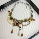 GemChic naiste uus vintage teemant liblikas lilled veepiisad narmad rangluu kett kett mood s&uuml;nnip&auml;evaks j&otilde;uluehteid kingitus