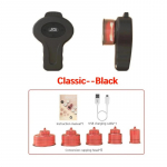 5 tassi elektriline kupuravi komplekt, eraldatavad gua sha vaakum-imemisklaasid, tselluliidivastane, magnetiline kraapimine, rasvap&otilde;letaja, kehamassaažiseade Classic Black