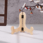 1 tk Retro puidust molbertiga taldrikuhoidja taldrik Teekoogin&otilde;ude vitriin Kokkupandav dekoratiivrest Kodu k&ouml;&ouml;gilaua kaunistused as the picture