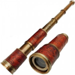 1920 Dollond London Teleskoop 35,56 cm nahast karbiga