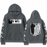 Attack on Titan Jaapani Anime Hoodie jakk Shingeki No Kyojin Legion Hoodie T&otilde;mblukuga kapuutsmantel Unisex karnevalikost&uuml;&uuml;m XXXL