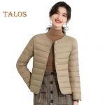 Talvine sulemantel Polsterdatud V-kaelusega taskud N&ouml;&ouml;bid Sulgemine Tuulekindel kuumusepidavus Igap&auml;evane k&uuml;lm ilm sisemine kiht riided puuvillane jope M roosa