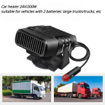 Autotarvikud - Uus kaasaskantav auto k&uuml;ttekeha 12V/24V auto k&uuml;tteventilaator 2 &Uuml;HEKS Jahutus K&uuml;tte Auto tuuleklaasi sulataja Auto uduvastane k&uuml;ttekeha kuivati black