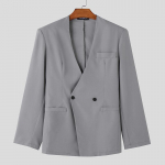 INCERUN Meeste &uuml;he n&ouml;&ouml;biga pikkade varrukatega &uuml;lisuured &otilde;hukesed mantlid M hall