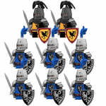 Laste m&auml;nguasjad Keskaegsed s&otilde;jad Lossir&uuml;&uuml;tlid Hundikarja S&otilde;dalased Militaarfiguurid V&auml;ikesed osakesed Ehitusklotsid Poistele sobivad kingitused