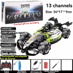 Uus F1 RC auto 1:12 pihustusauto 2,4 GHz 4WD kiire triivauto 360&deg; p&ouml;&ouml;rlev LED-tuled Realistlikud mootorihelid Lastele kingituseks m&auml;nguasi 1 Battery roheline
