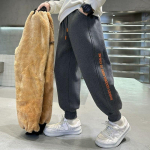 Poiste lambavillased paksud p&uuml;ksid talve lapsed pehmed samet puuvillased p&uuml;ksid lastele spordip&uuml;ksid teismeliste soojad lumeriided 5-14 a 120 hall