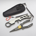 Multifunktsionaalne kalap&uuml;&uuml;giklambri juhtseade 2 tk/komplekt &otilde;uesp&uuml;&uuml;gi abivahend avatud silmusega konks PE traadi l&otilde;ikamiseks k&auml;&auml;rid alumiiniumsulamist kalap&uuml;&uuml;giriistad Set (lure Pliers + Fish Controller) punane