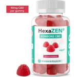 60 Gummies CBD HexaZEN Framboise 2400mg Hexa3 (sans THC)
